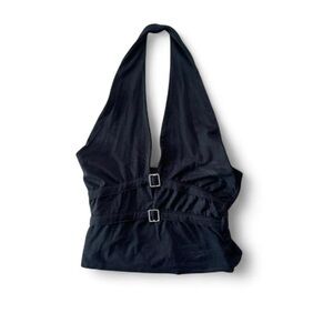 Reformation Black Halter Top Size XS
